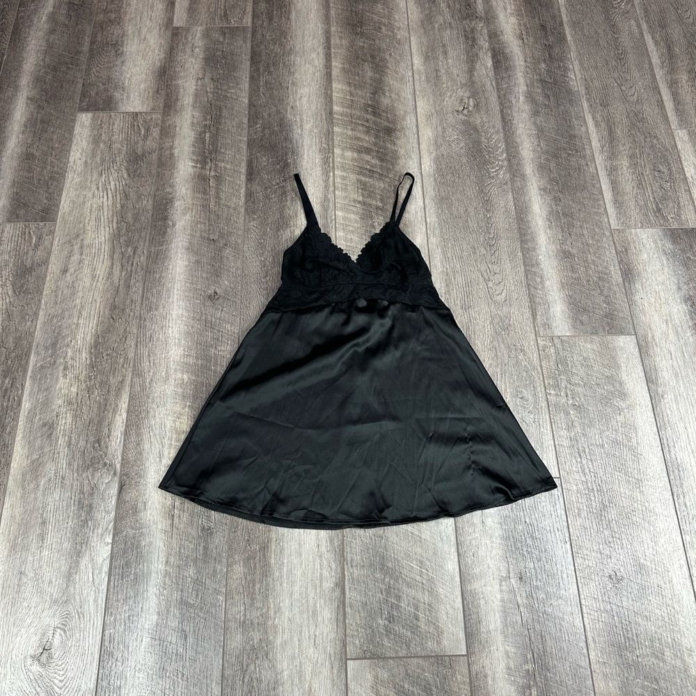 Auden Black Babydoll Lingerie Top